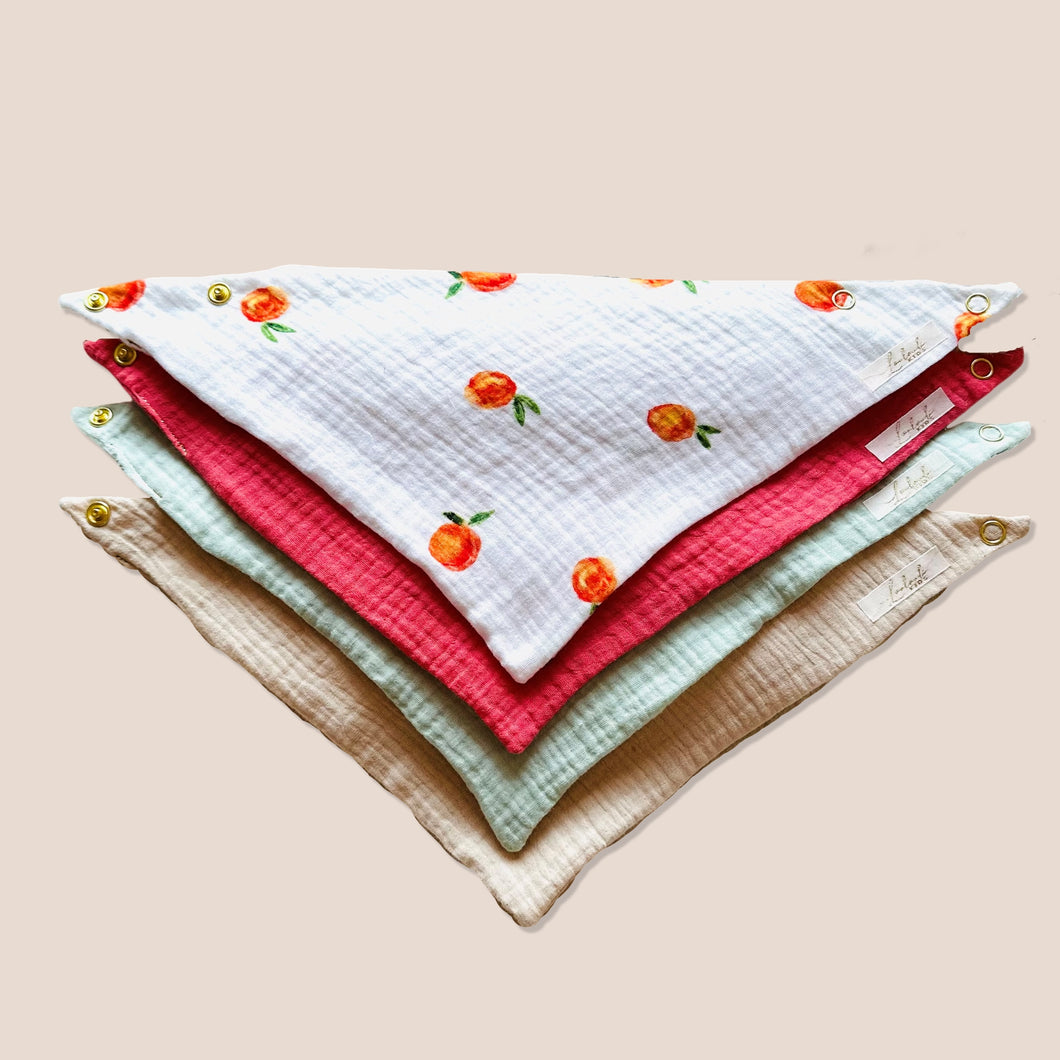 4er Set Baby Musselin Dreieckstücher Nektarini