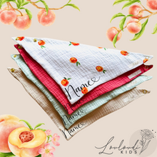 Laden Sie das Bild in den Galerie-Viewer, 4er Set Baby Musselin Dreieckstücher Nektarini