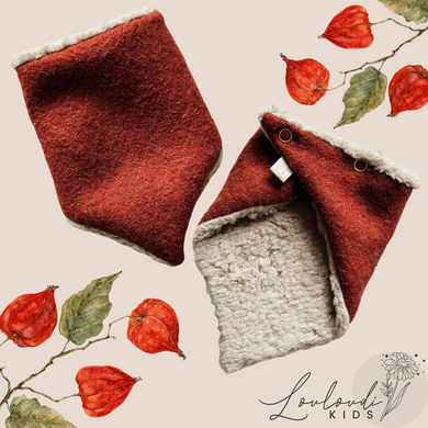 Baby Halstücher Dreickstücher Dreieckstuch Kinder Walkwolle Walk Wolle Schal Winter Schurwolle Bio Teddy Baumwolle Halstuch Schal Winter weich kuschelig warm Louloudi Kids