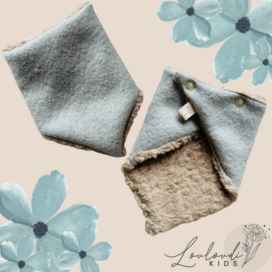 Baby Halstücher Dreickstücher Dreieckstuch Kinder Walkwolle Walk Wolle Schal Winter Schurwolle Bio Teddy Baumwolle Halstuch Schal Winter weich kuschelig warm Louloudi Kids